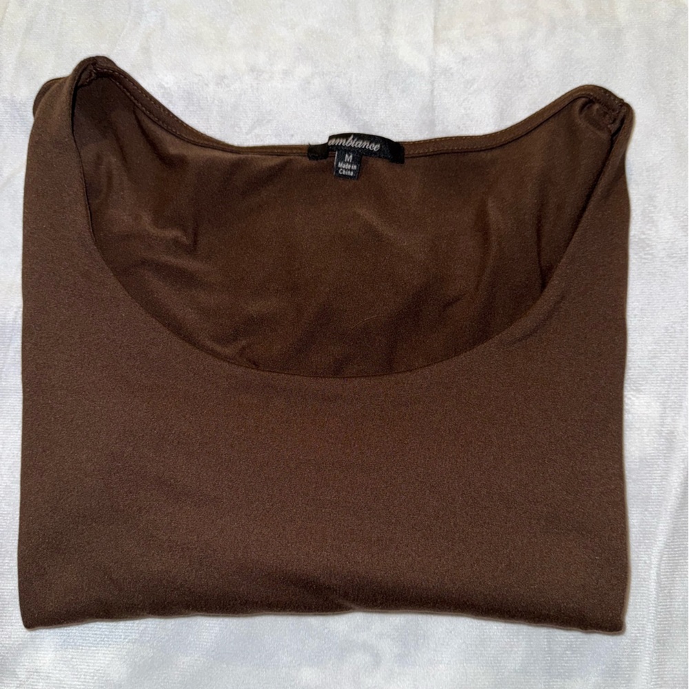Ambiance Chocolate Brown Blouse
